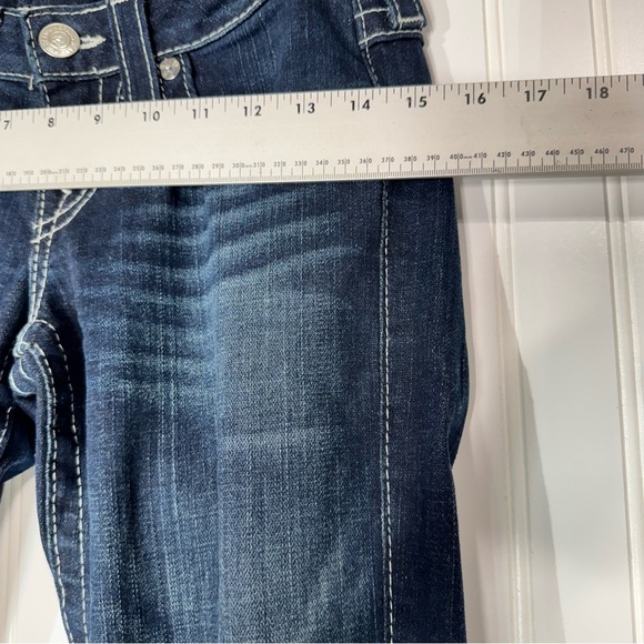 True Religion Billy Straight Leg Jeans 26 Classic Thick Stitch Flap Pocket Y2K - Picture 7 of 11